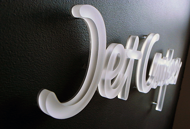 Dimensional fabricated metal letters